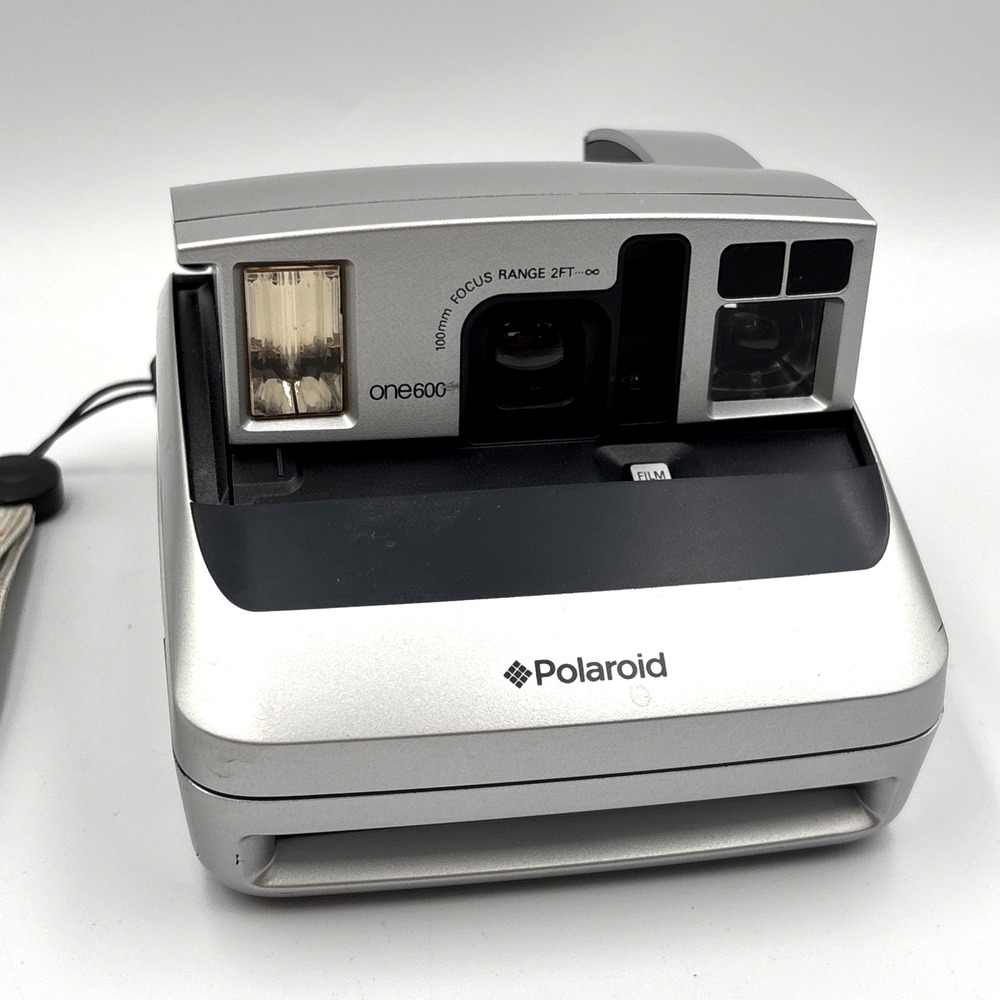 Vintage Polaroid One600 Instant Film Camera – Silver – Tested